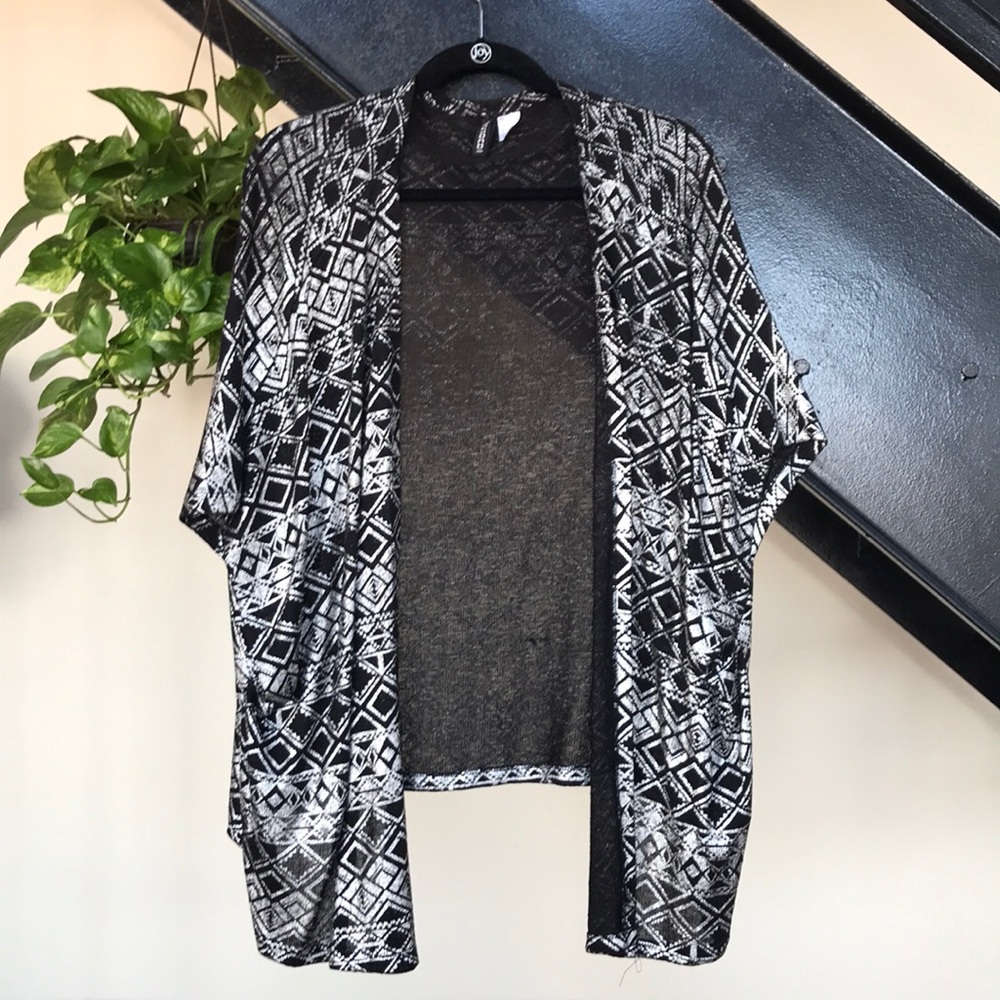 Short sleeved knit kaftan